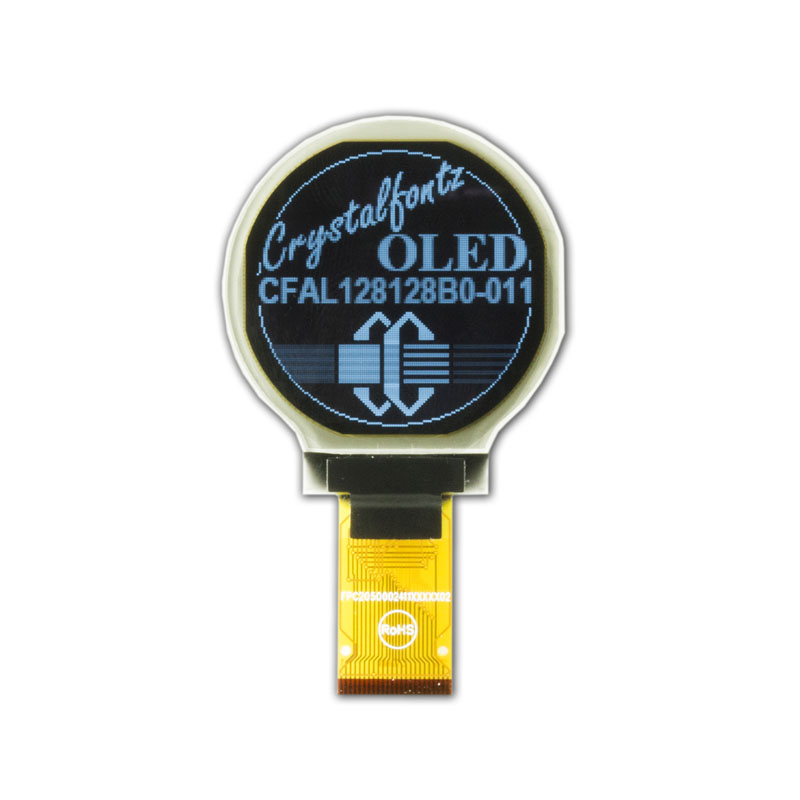 Цветной oled-дисплей круглой формы